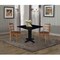 International Concepts 36 in. Solid Wood Square Dual Drop Leaf Dining Table with 2 Chairs in Black/Distressed Oak K46-36SDP-C42-2-2 - alternate 2